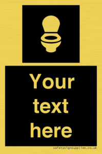 Custom information: black panel wc toilet